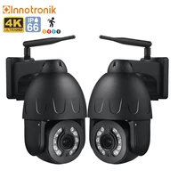 innotronik ultra hd 4k security outdoor cctv 8mp ip ptz dome wifi human detection wireless security camera system