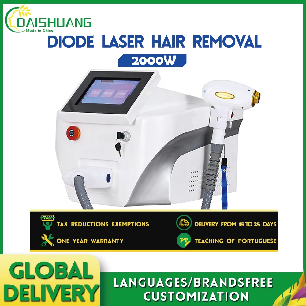 2024 Новое 4-волновое диодное лазерное оборудование для удаления волос 755 808 940 1064 нм