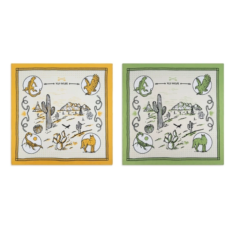 Бандана с узором пустыни платок-тюрбан для женщин и мужчин мягкий Прямая