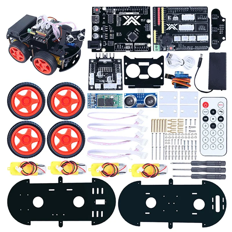 

For Smart Car Robot Kit UNO Bot DIY Remote Control Robot Getting Started Arduino Kit DIY Coding Suitable Toy