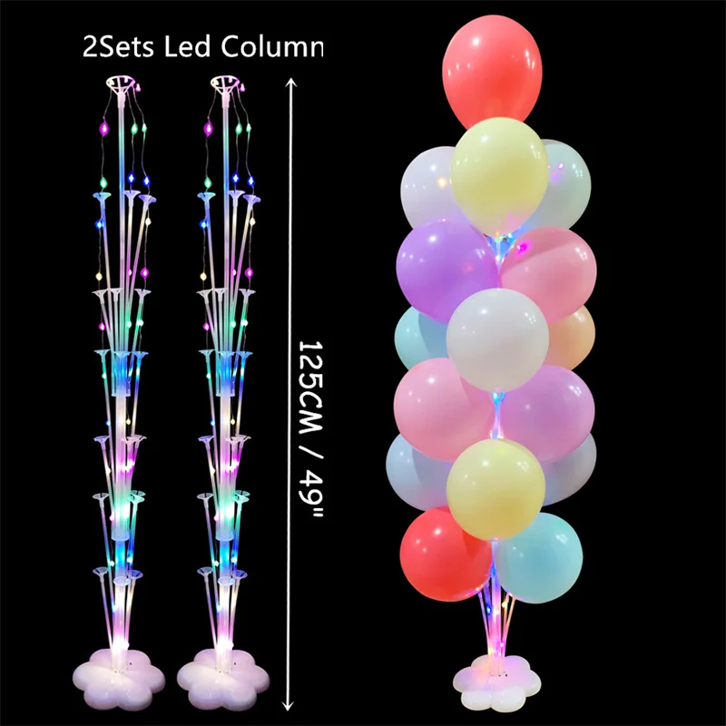 

1/2Set Balloon Stand Column Balloon Holder Stick Clip Glue Dot Adult Kids Birthday Party Supplies Wedding Decoration Baby Shower