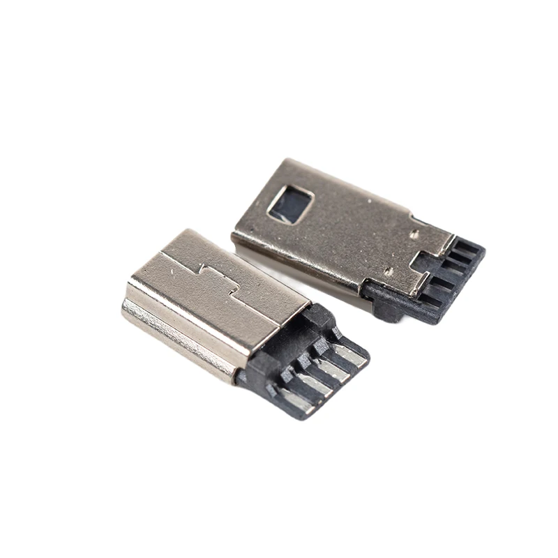 

10pcs MINI USB Connectors Male Front 5P Jack Tail Plug Electric Terminals