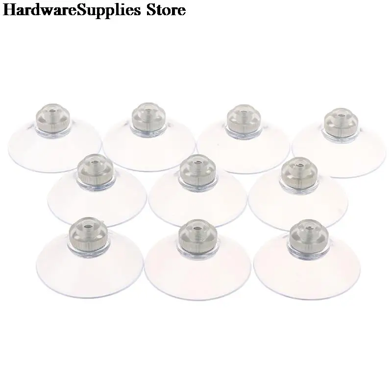 

10pcs With Thumbscrew Sucker Suction Cup Metal Nut Stud Thread Bathroom Window Glass Wall Mount Furniture Fixture Sign