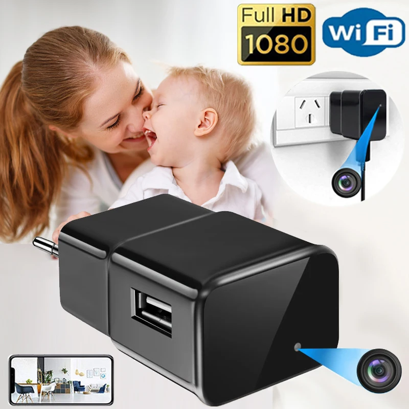

Мини-камера 1080P с Wi-Fi и USB-зарядкой