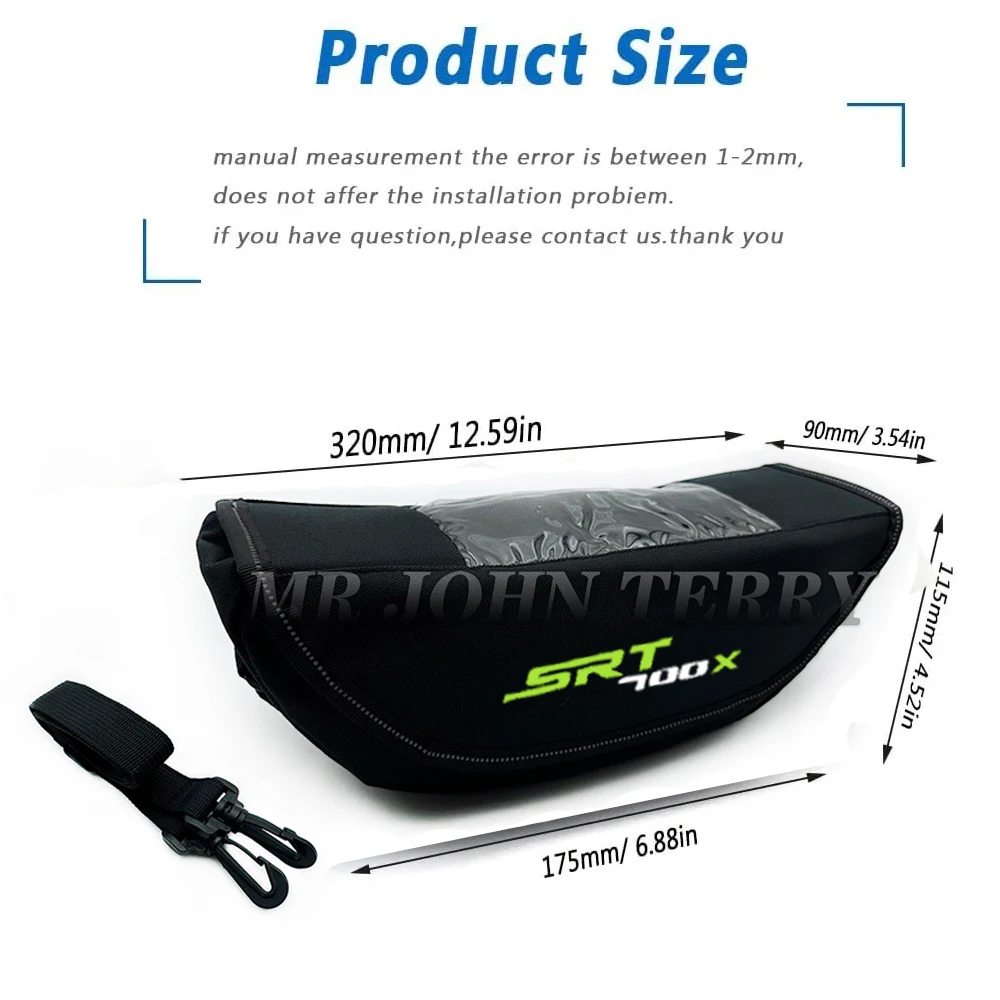 Водонепроницаемая и Пыленепроницаемая сумка для хранения Руля Мотоцикла QJ Motor SRT