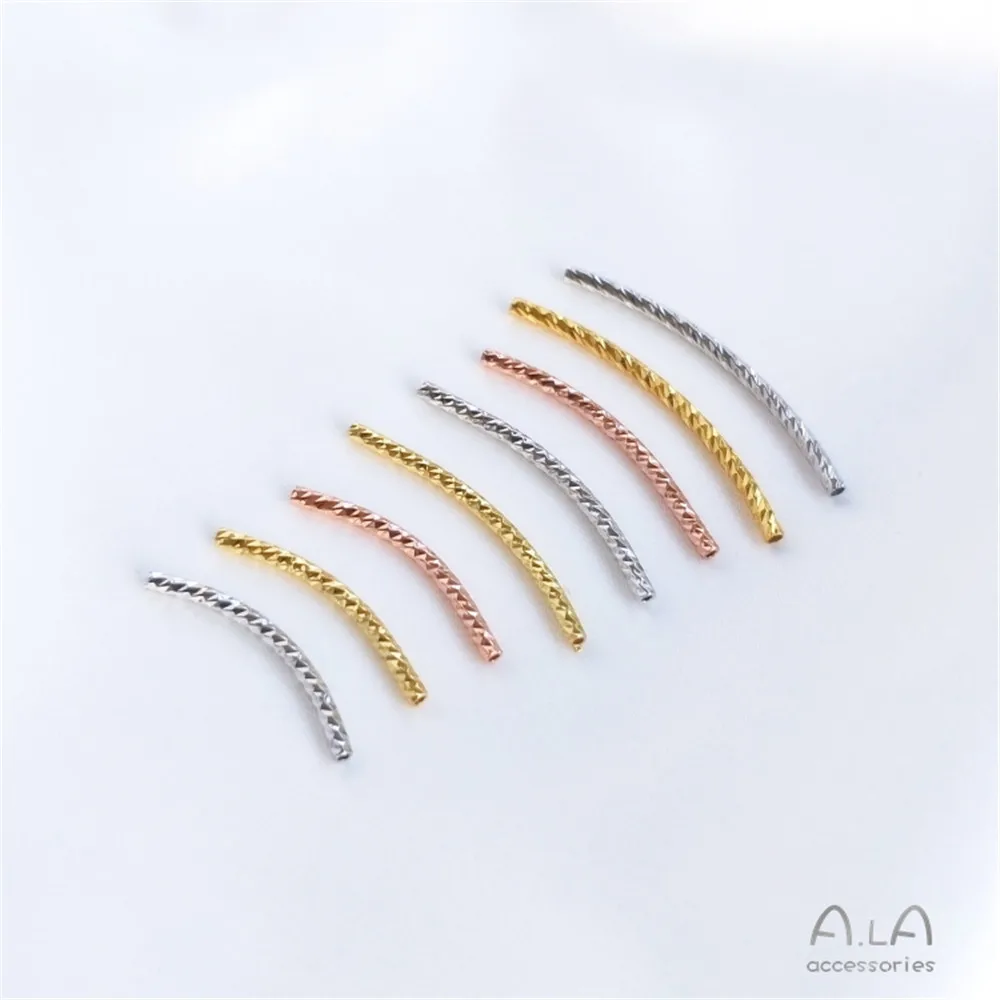 

Real 18K Gold Color Platinum rose gold faceted cut thread elbow DIY headpiece Bracelet material