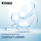 Контактные линзы KILALA, 2 шт. диоптрий, полугодовые линзы для коррекции зрения диоптрий с диоптриями от-1 до-10, подходят для сухих глаз
