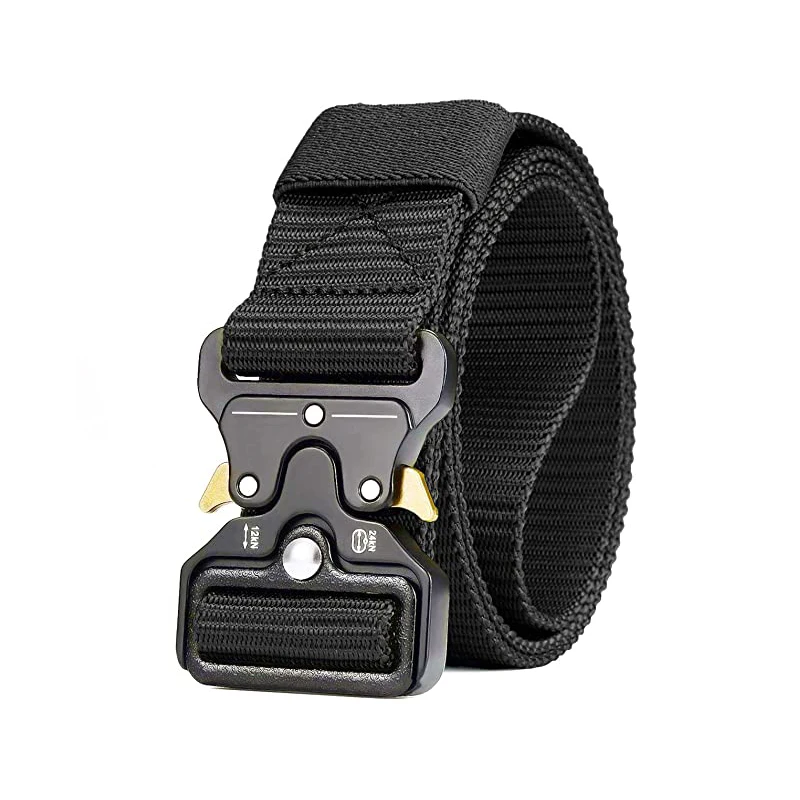 

Outdoor Hunting Tactical belt quick release outdoor military belt soft real nylon sports accessories men and women black belt