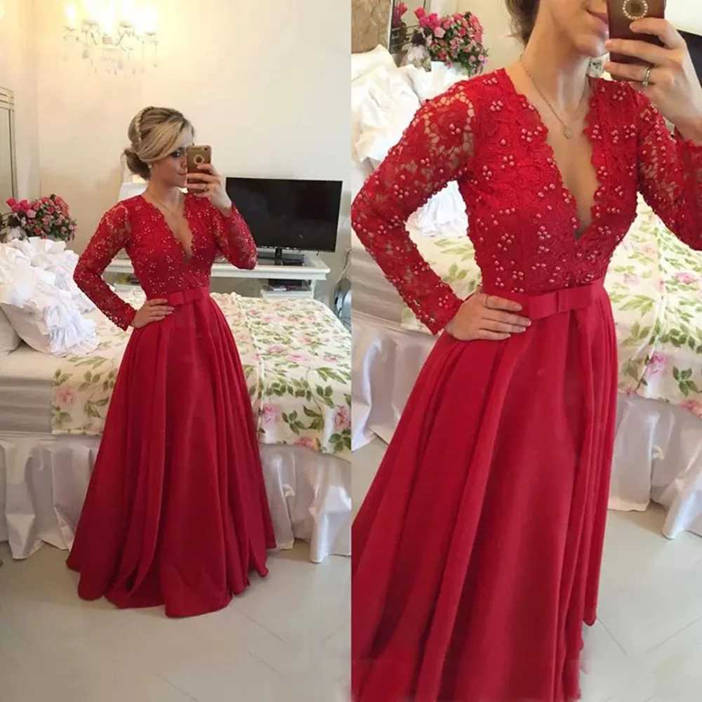 

2022 Красные кружевные платья для матери невесты для свадьбы, бисерные трапециевидные вечерние платья для жениха крестной матери, Vestido De Madrinha
