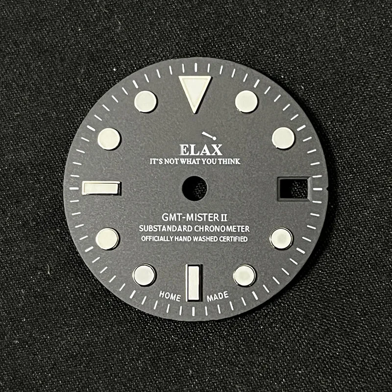 2023 Fashionable Watch Accessories NH34 Dial C3 Luminous OEM 28.5mm Matte Black New Design Replacement Mod Parts