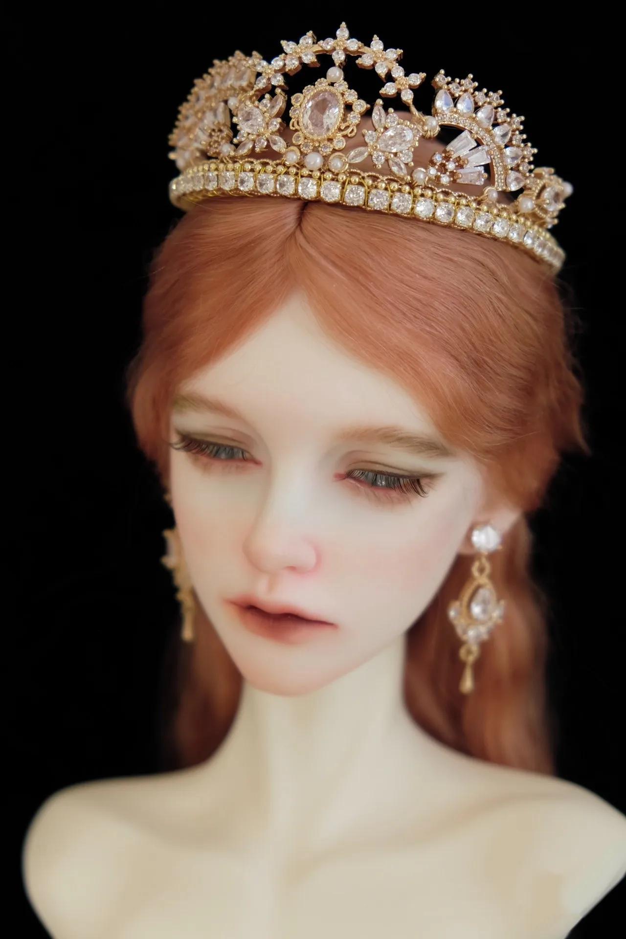 Пользовательская BJD Цветочная Корона искусственная жемчужная циркониевая