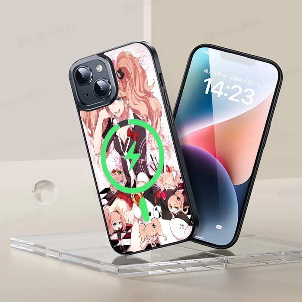 Чехол для телефона D-Danganronpa магнитный чехол iPhone 16 14 13 12 11 15 Pro Max Plus беспроводной