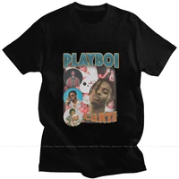 hip hop rap singer playboi carti 2022 classic personality print summer short sleeve quality cotton loose casual man t shirt