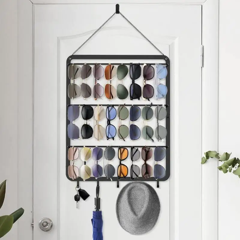 Настенная стойка для солнцезащитных очков 3-х уровневый органайзер хранения