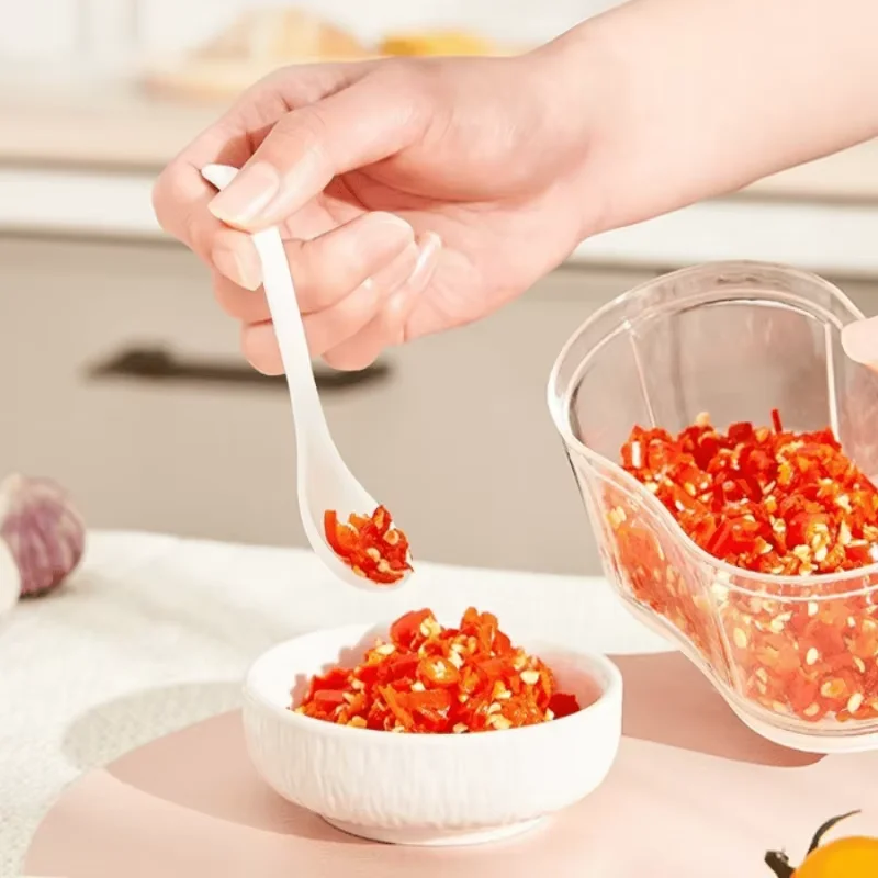 Ручной резак для чеснока портативный домашний одноручный телескопический нож