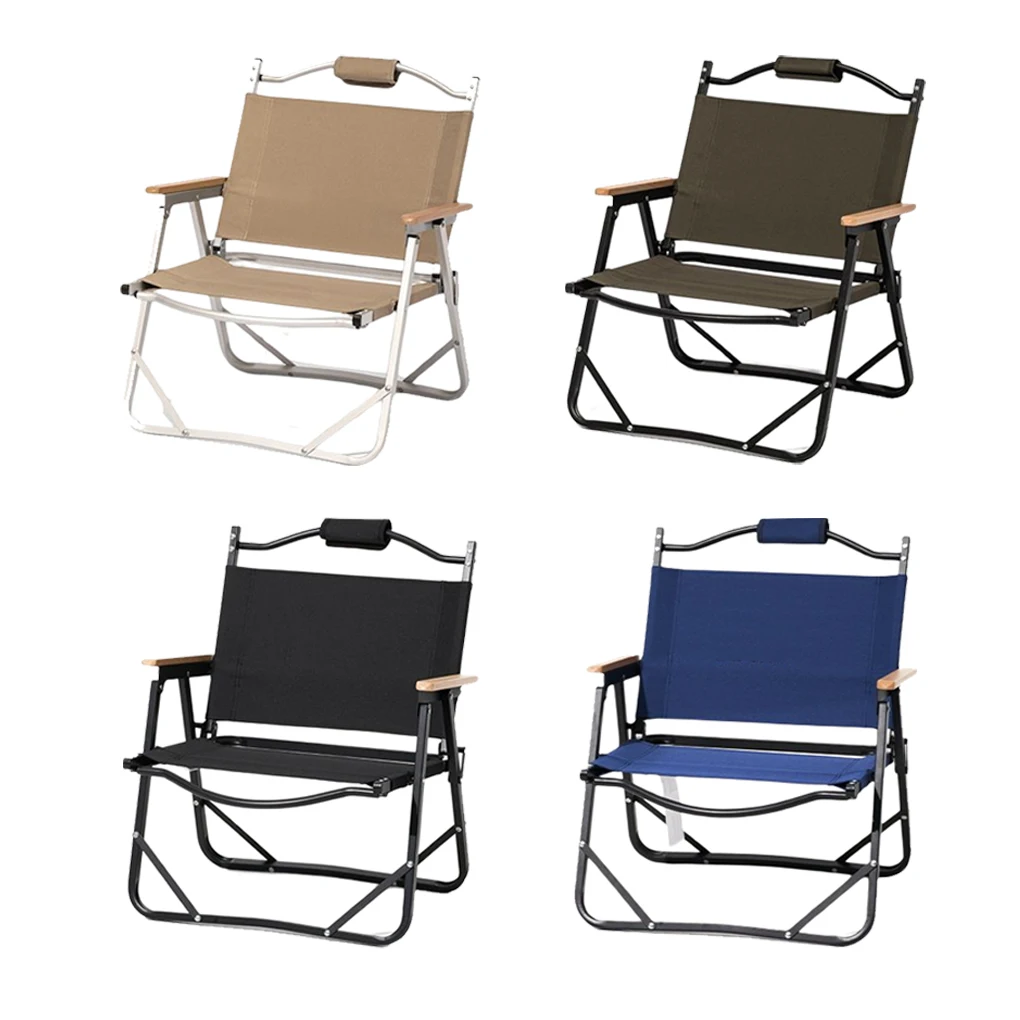 

Fishing Foldable Chair Camping Picnicking Traveling Music Concert Stool Barbeque Oxford Cloth Chairs Outdoor Equipment Black