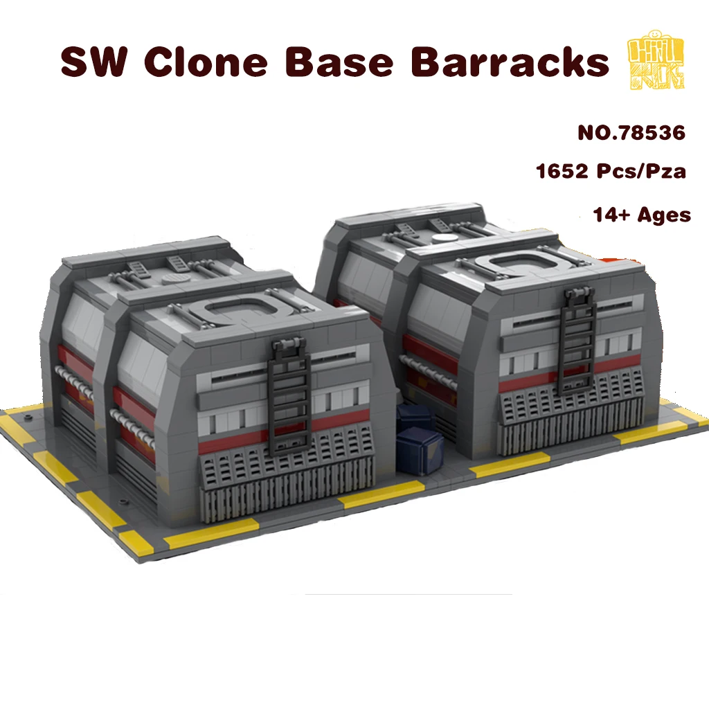 

MOC-78536 SW CloneII Base Barracks TWO Model With PDF Drawings Building Blocks Bricks DIY Toys Birthday Christmas Gifts