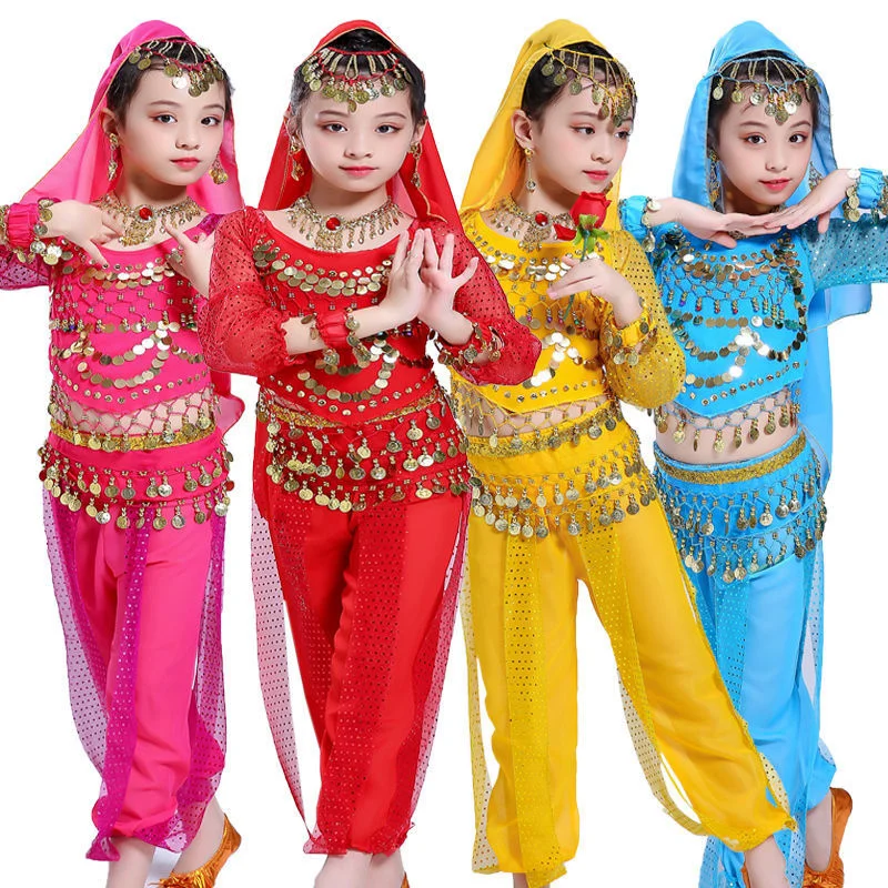 

Children's Indian belly dance Performance Clothing Kindergarten Tianzhu Girls' Arab Night Dance Performance Clothing