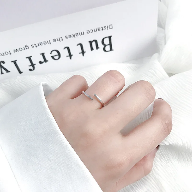Кольцо из стерлингового серебра 925 пробы-модные ювелирные изделия для женщин в