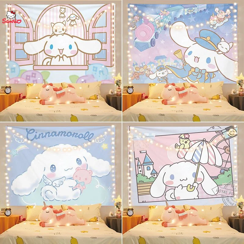 

Sanrio My Melody Hello Kitty Kuromi Cinnamoroll Cozy Cute Cartoon Healing Room Dormitory Live Streaming Decorate Background Gift