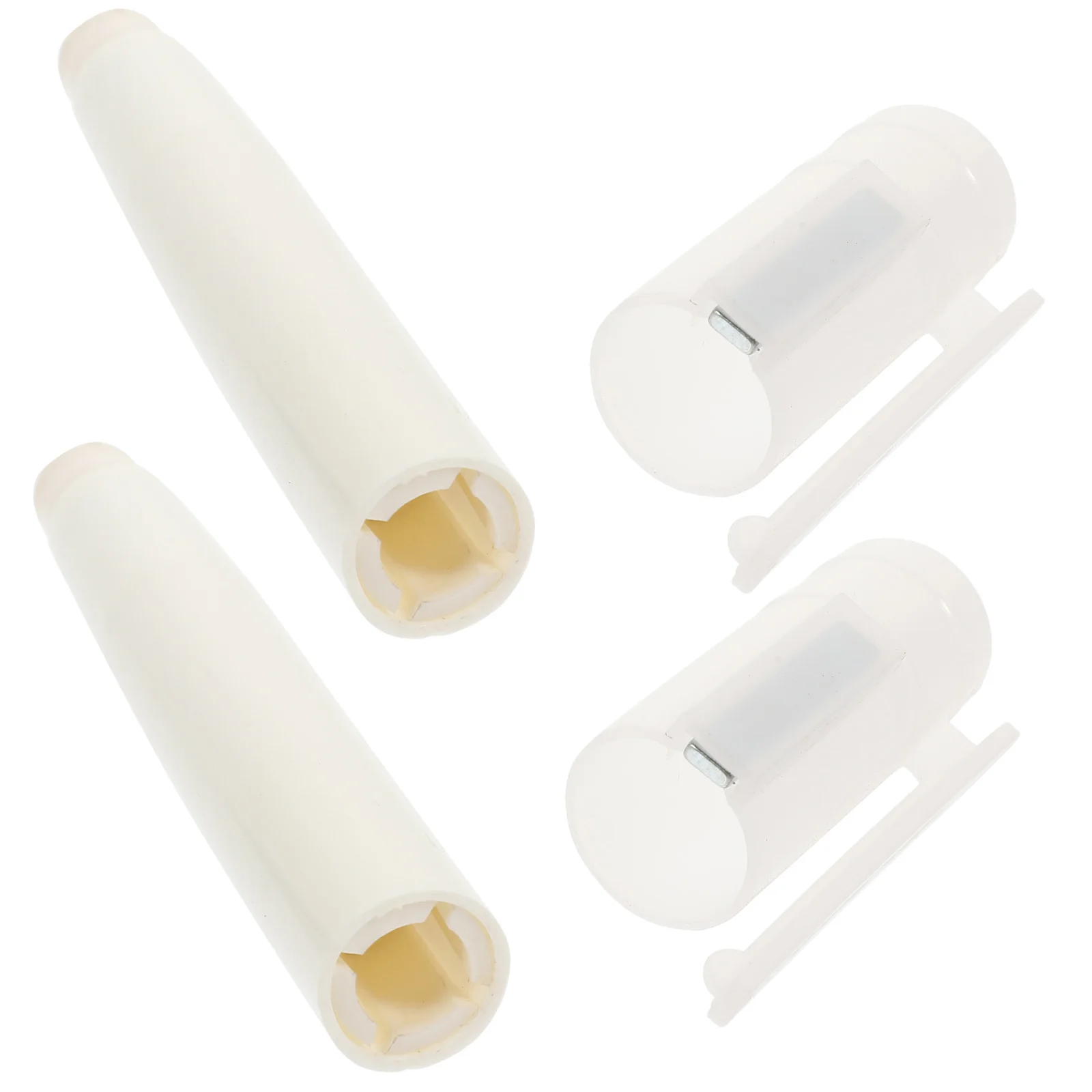 

2 Pcs Chalk Set Household Keeper Dustless Storage Holder Teacher Clamp Plastic Water-soluble Lightweight Office