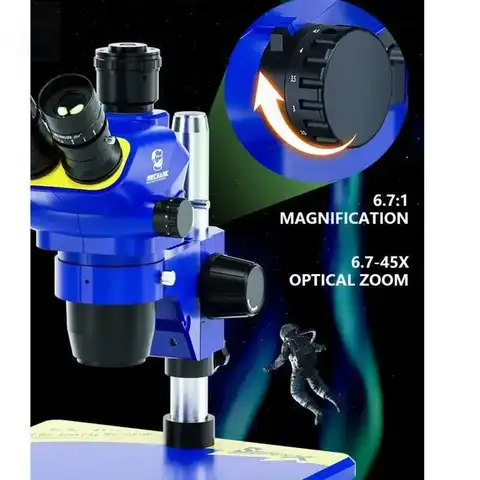 Крупногабаритный оптический микроскоп Mechanic с широкоугольным окуляром, окуляром PL10X/22 мм