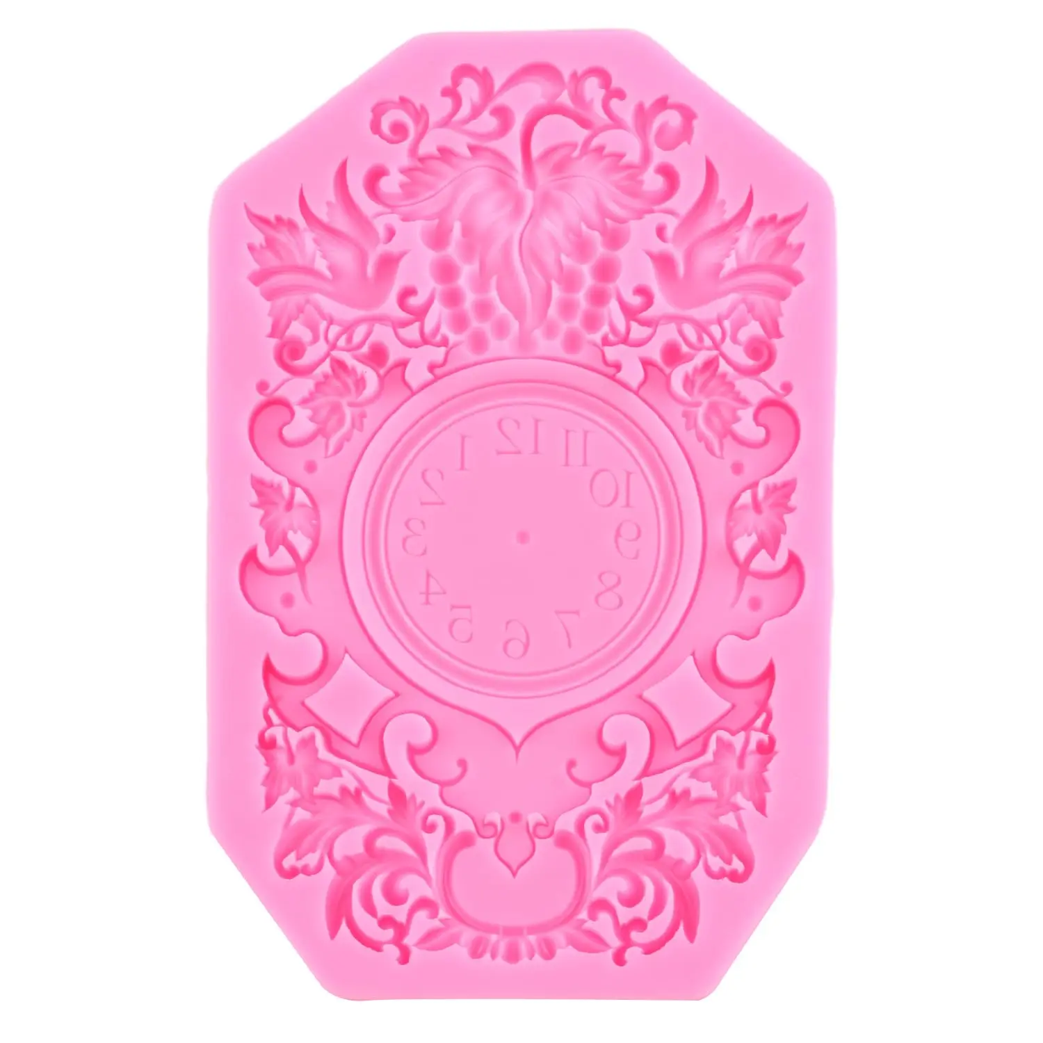 Часы в барочном стиле силиконовая форма для помадки украшения тортов кексов
