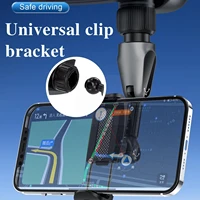 universal car phone holder multifunctional 360 degree stand clip mirror phone rotatable hanging rearview phone bracket g0g1
