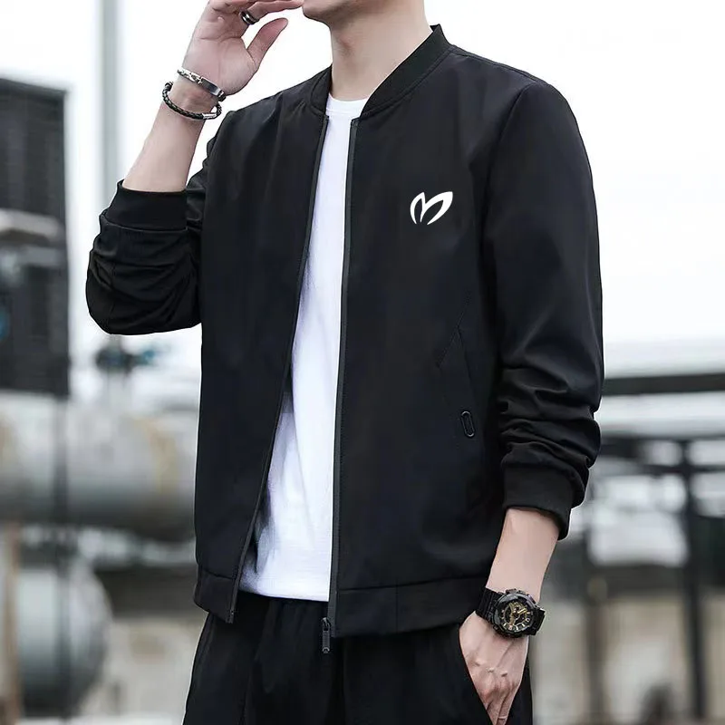 

2023 Men's Golf Spring and Autumn Standing Collar Windproof Jacket