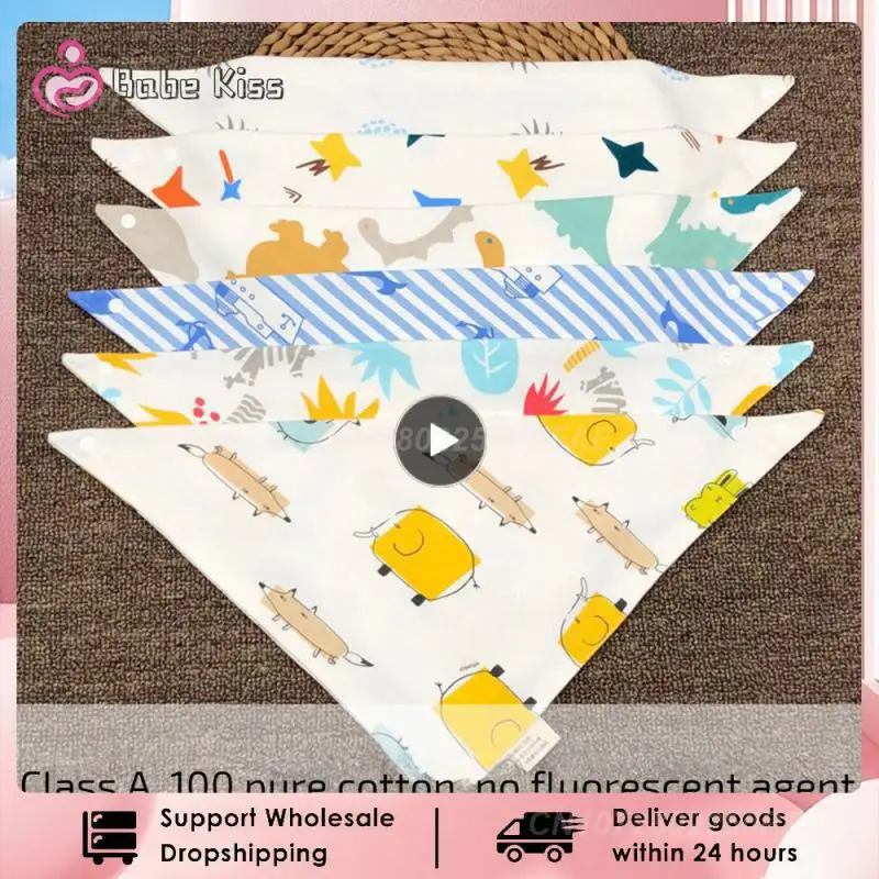 

1PCS Lot Baby Bibs Bandana Bib Burp Cloth Print Animal Triangle Cotton Baby Scarf Meal Collar Burp Baby Accessories Saliva Towel