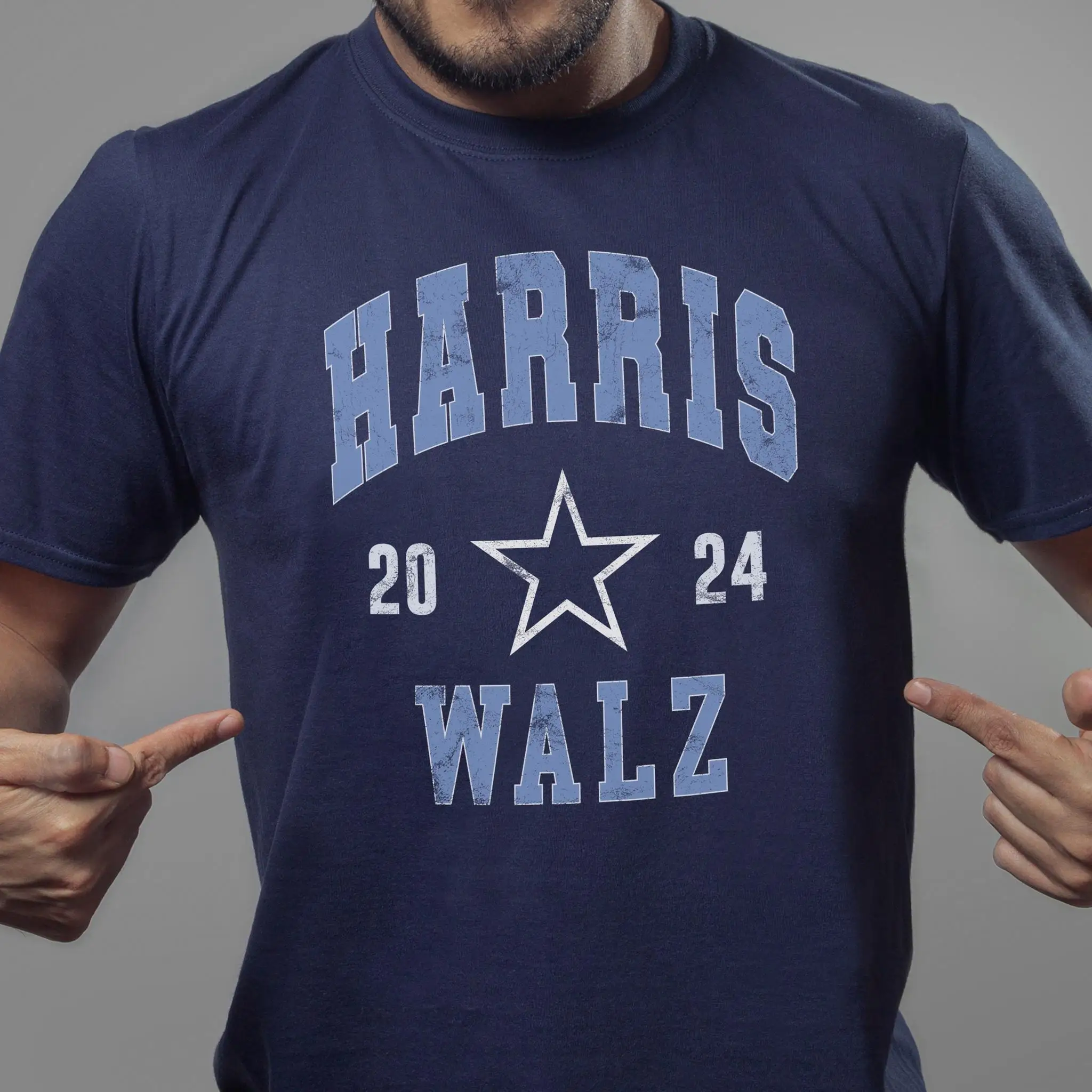 Футболка Kamala Harris Tim Walz 2024 Демократические президентские выборы винтажная