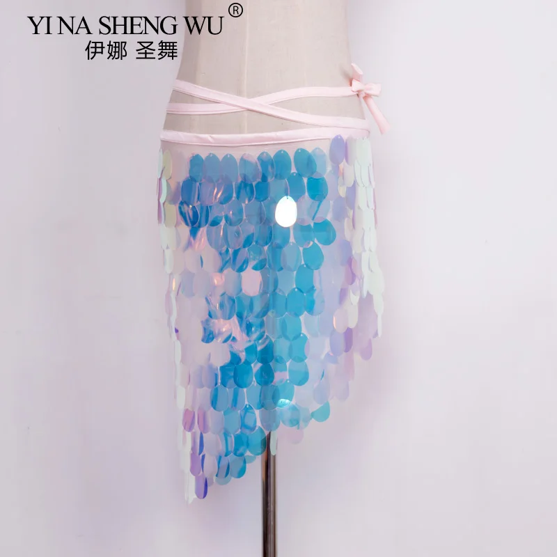 Набедренный платок с блестками для танца живота размеры S M XL