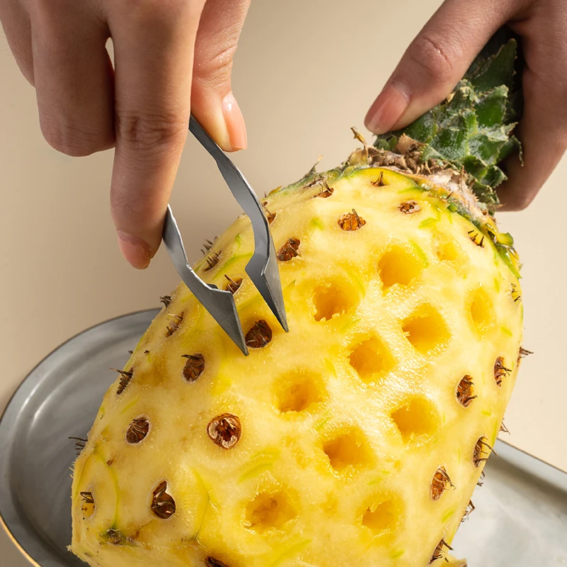 Прибор для чистки глаз ананасов кухонная Овощечистка из нержавеющей стали зажим