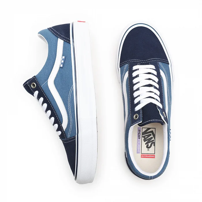 Gym Shoes vans MN skate Old Skool Navy/White va5fcbnav shoes gym training boots soft comfortable sports breathable casual flat sole street for