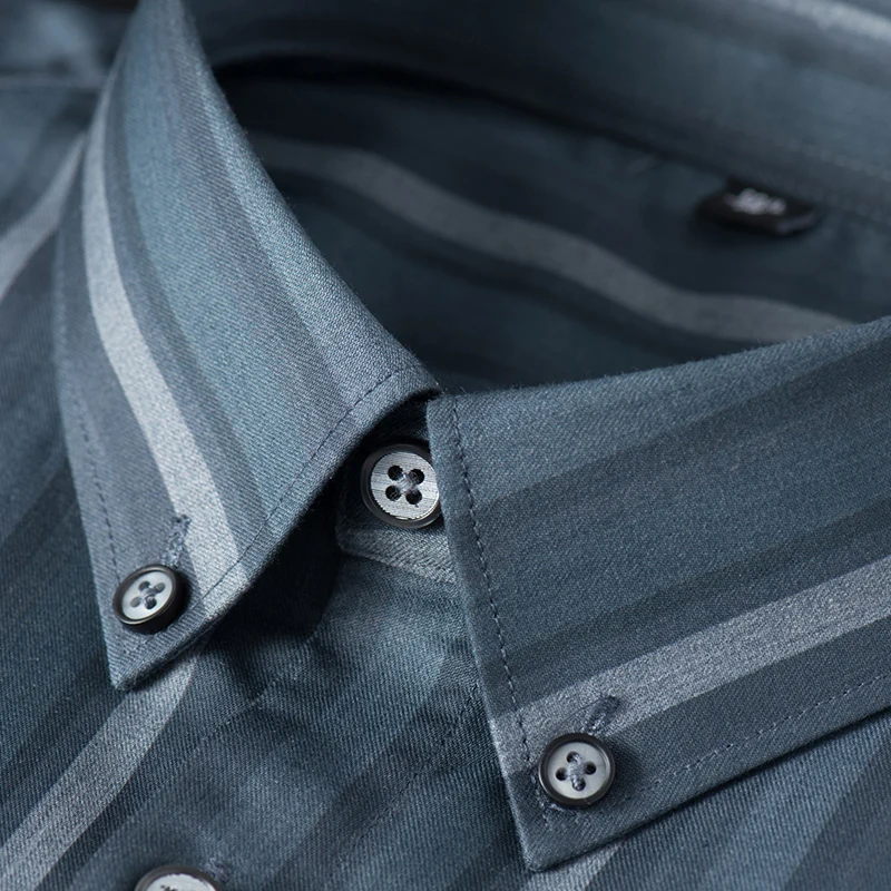 Male with Easy care Formal Top Stretch Anti-Wrinkle No-Ironing Mens Long Sleeved Dress Shirt Regular Fit Soft Comfortable shirt