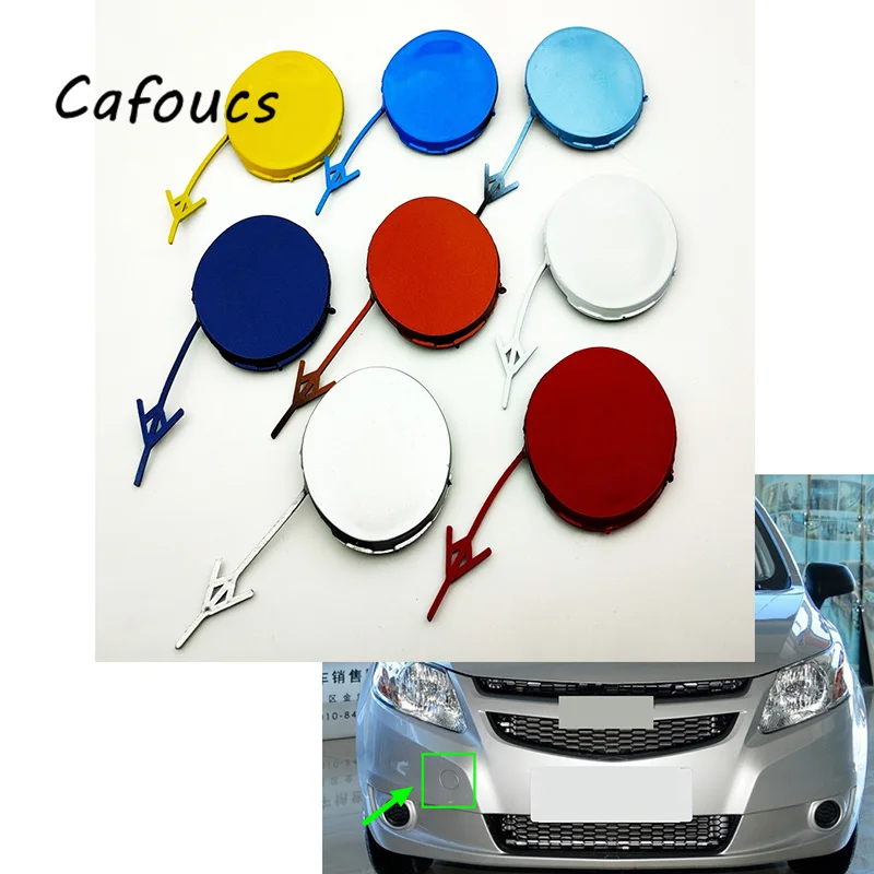 

Cafoucs Car Front Bumper Towing Hook Cover Trailer Cap For Chevrolet SAIL 2010-2014