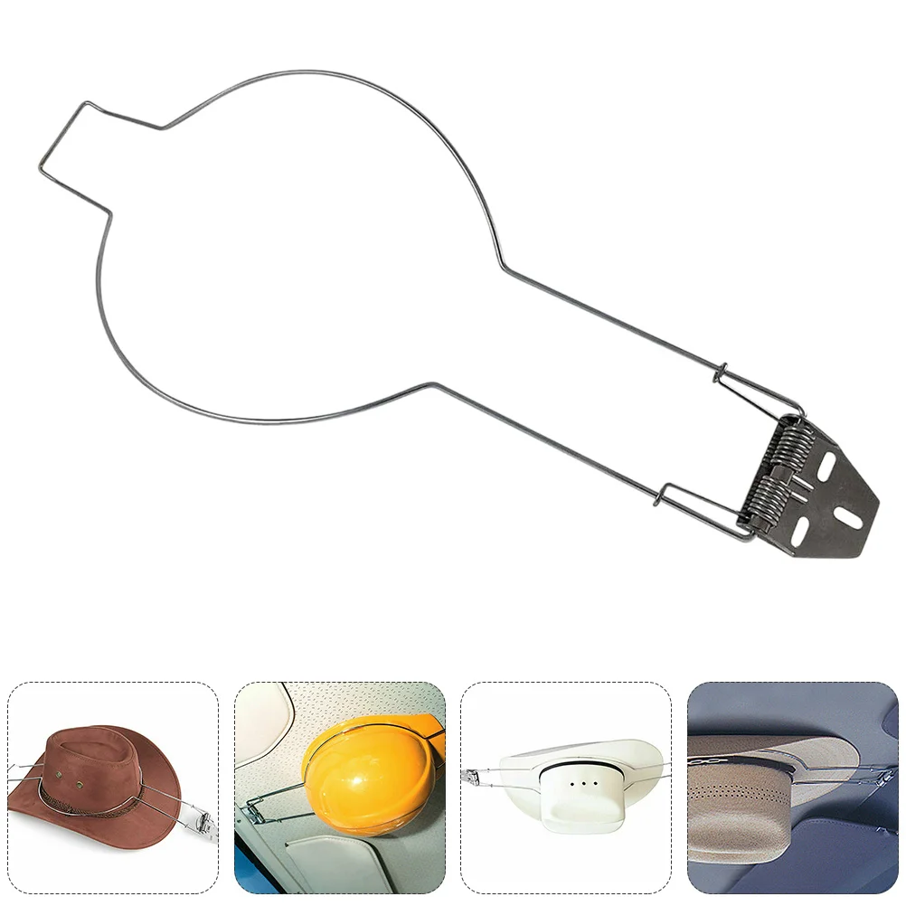 

Car Hat Holder Organizer Stand Mounted Hook Metal Storage Shelf Rack Ceiling Hooks