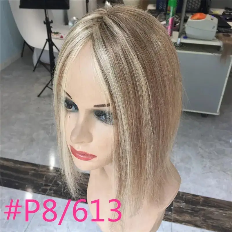 VSRHAIR 100% натуральные волосы для наращивания швейцарские кружевные топперы женщин