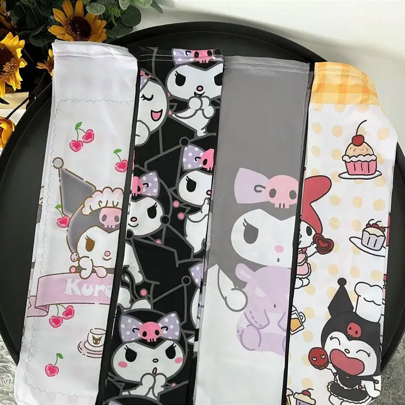 

Новинка кавайный Sanrio Kuromi Mymelody ледяной Шелковый рукав с защитой от ультрафиолета солнцезащитный подарок на день рождения Ins подарки для девушки игрушки для девочек