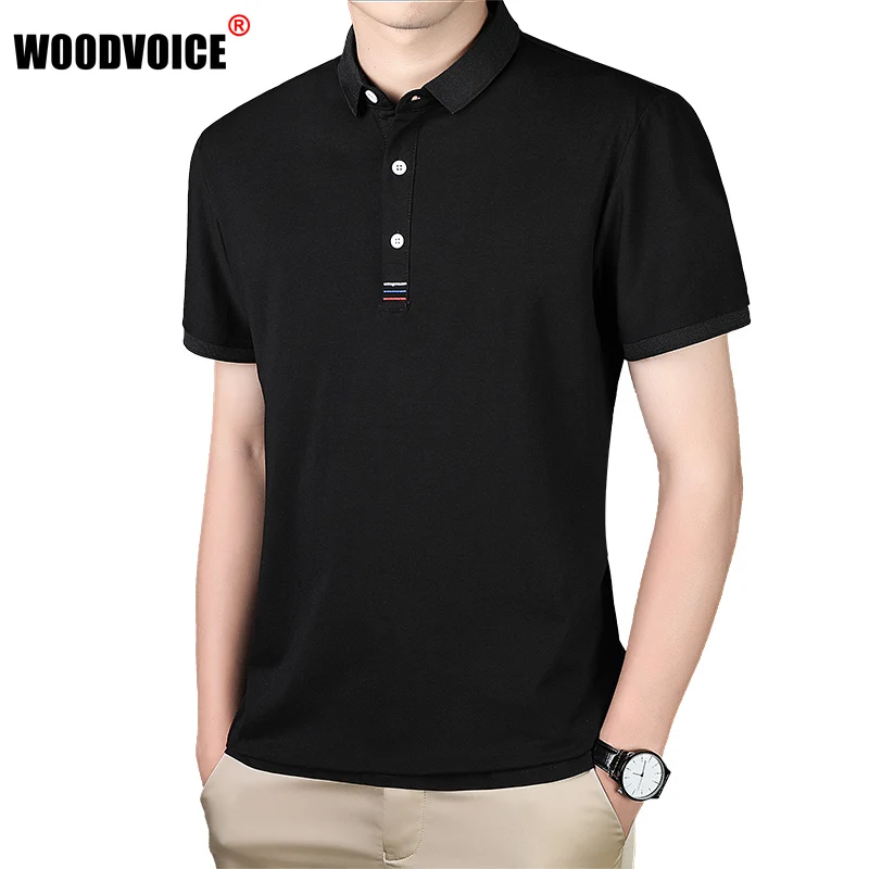 

Men's Polo Shirt Lapel Cotton Summer New Lapel Polos Hombre Short-sleeved T-shirt Men's Trend Embroidered Cotton Polo Top Men