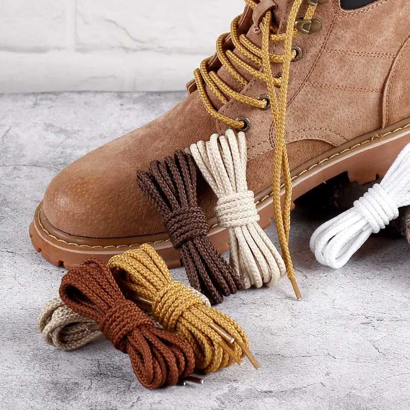 Workwear Shoelace Men's and Women's Outdoor Sports Casual Shoes Low-Cut Boots High Big Toe Leather Boots Shoelace round Men's an