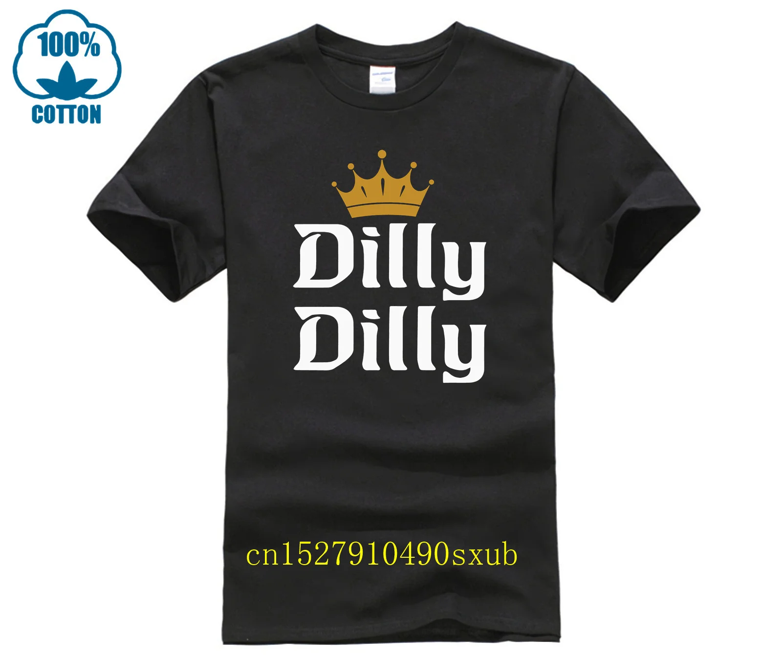 Повседневная Свободная Летняя мужская футболка Dilly Crown с кофейной кружкой и круглым вырезом