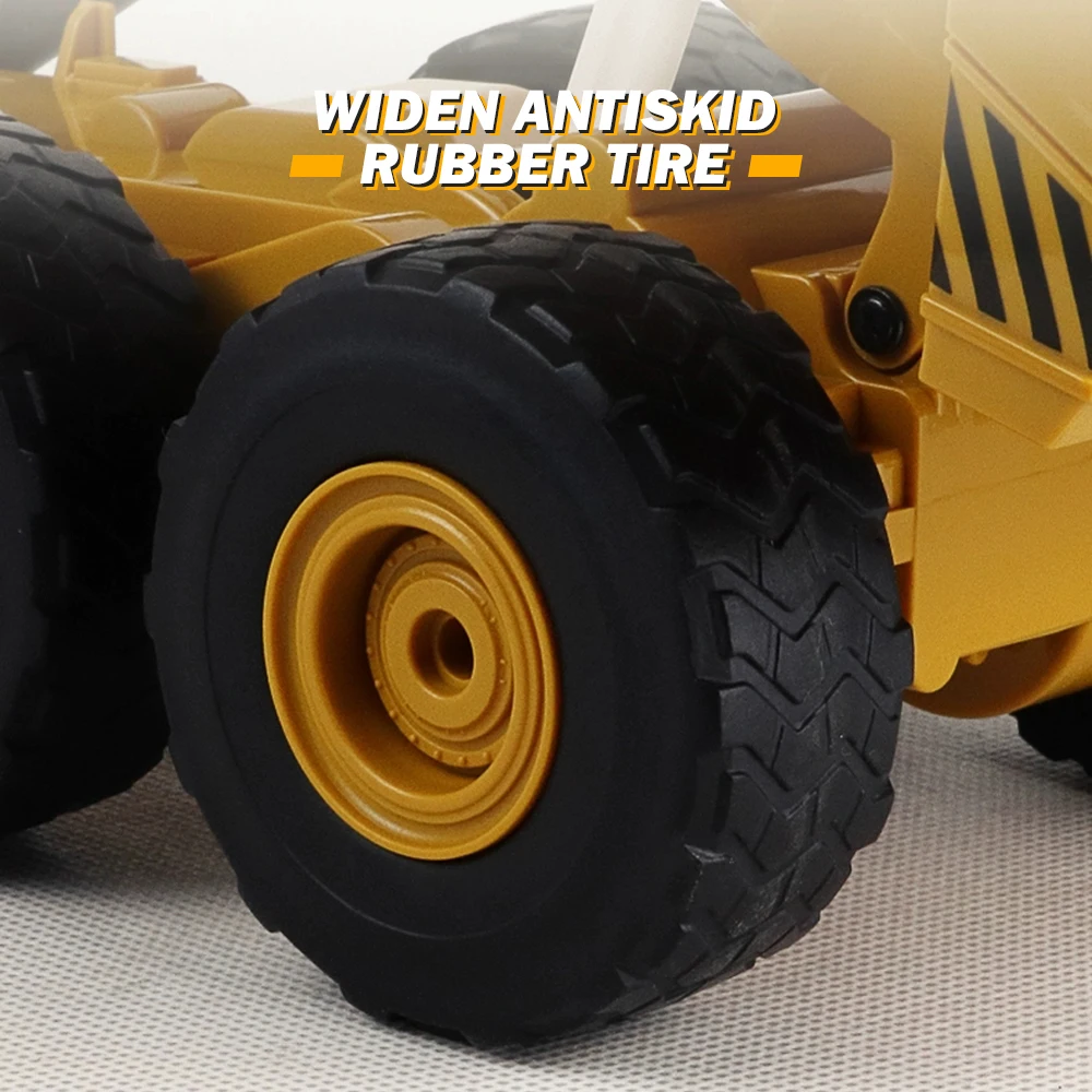 HUINA Rc Car 1/24 Alloy Large Dump Truck Tractor 2.4Ghz Remote Control Model Engineering Vehicle Excavator Children's Toy enlarge