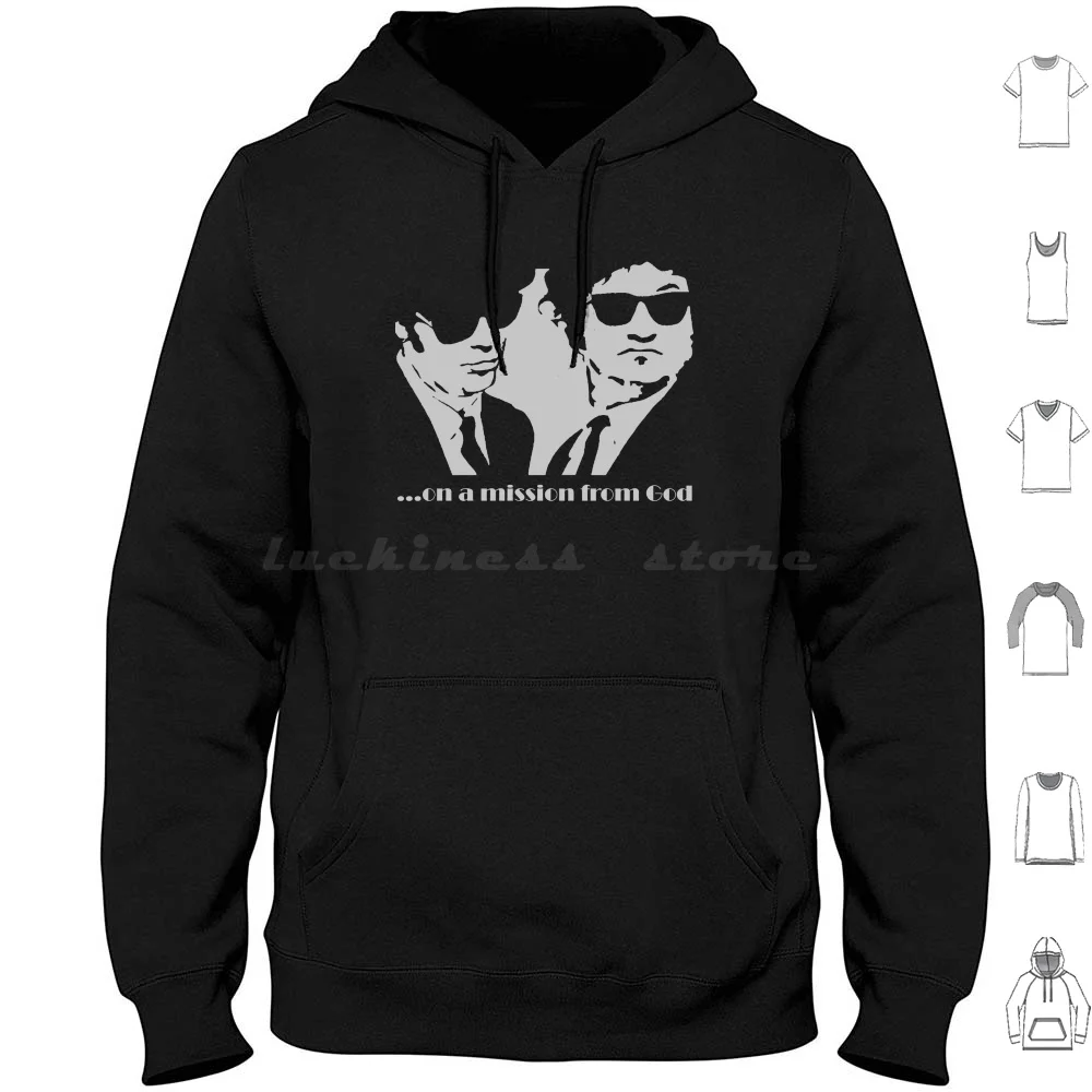 Толстовки B&ampb с длинным рукавом Usic Score Aretha Franklin Blues Brothers Elwood Jake Dan Aykroyd Akkroyd John