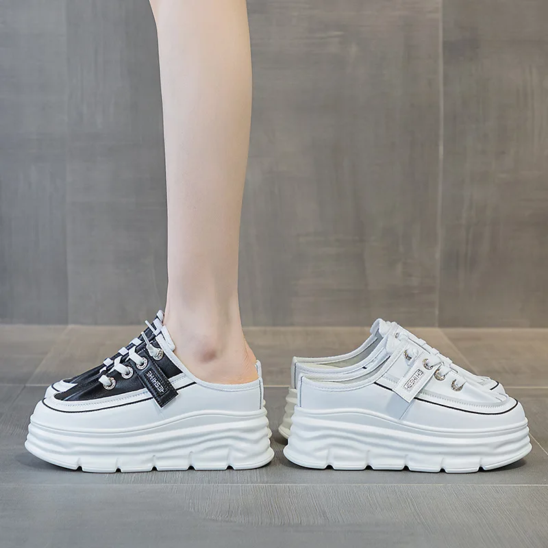 Женские босоножки на танкетке 8 см натуральная кожа повседневные сандалии