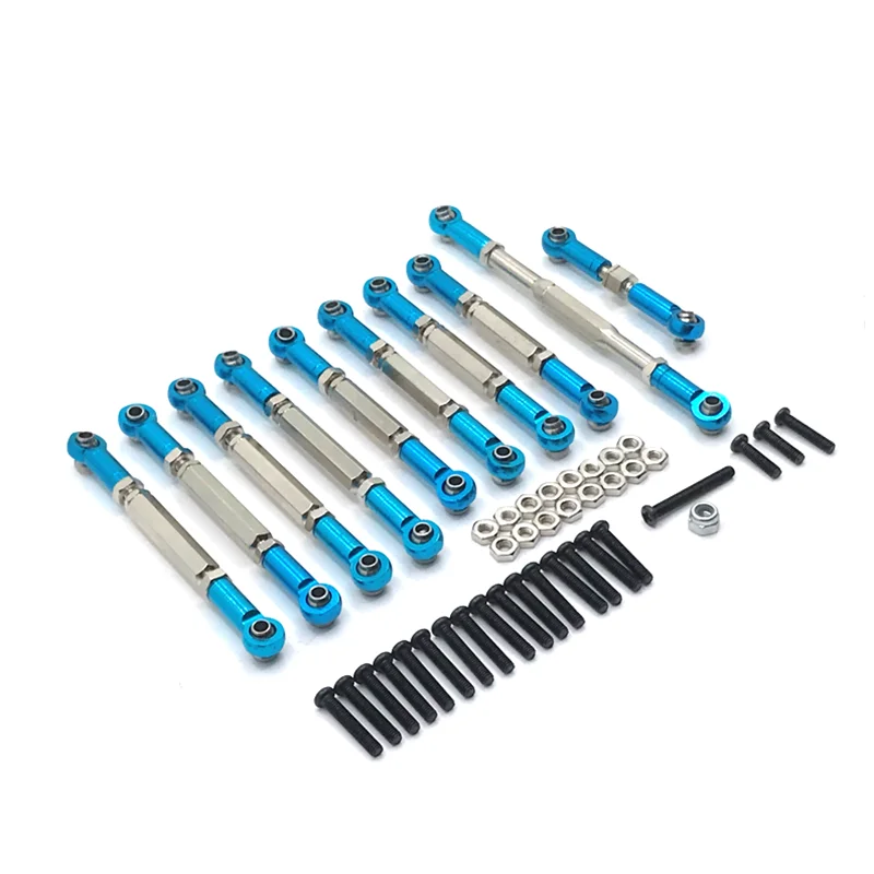 

Upgrade Metal 10PCS Adjustable Tie Rod For WPL C14 C24 B14 B24 HengLong FeiYu JJRC RC Car Parts