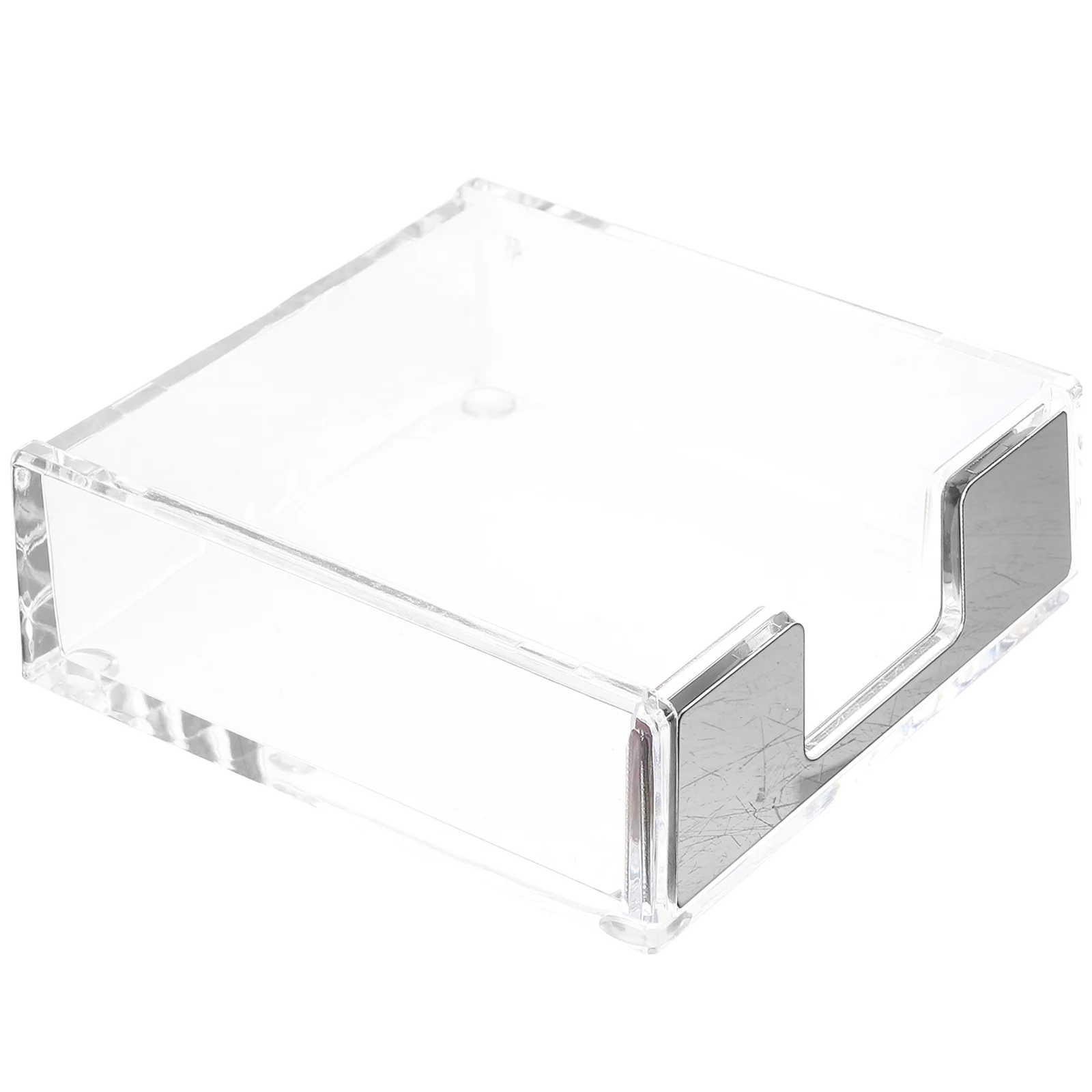

Clear Memo Holder Notepad Box Office Memo Pad Holder Memo Dispenser for Office Home Table