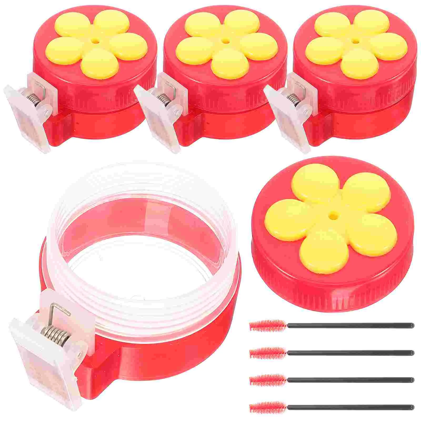 

1 Set Plastic Bird Feeder of Plastic Bird Feeder Garden Bird Food Containers Outdoor Bird Food Holders