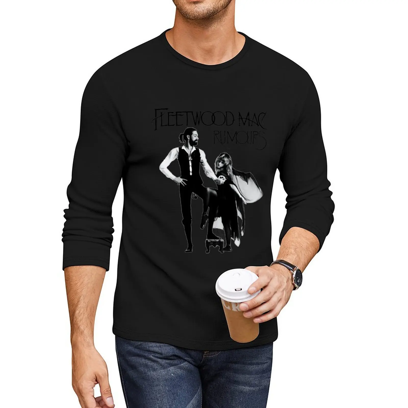 Yandie Rumours Fleetwood Tour 2019 длинная футболка с логотипом футболки мужские