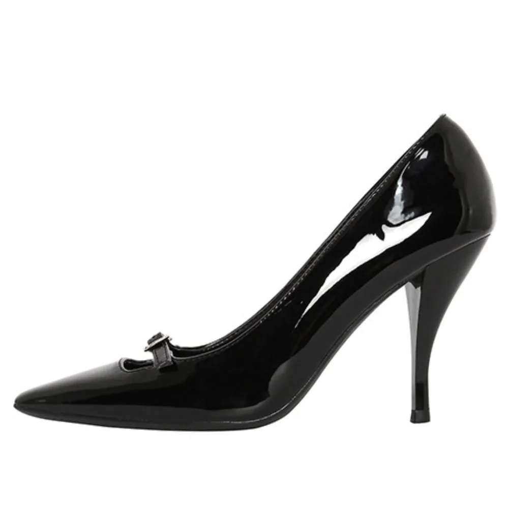 Great Quality 2023 New Genuine Leather Women's Shoes Black Party Lady Elegant Kitten Thin High Heels Modern Lady Basic Pumps